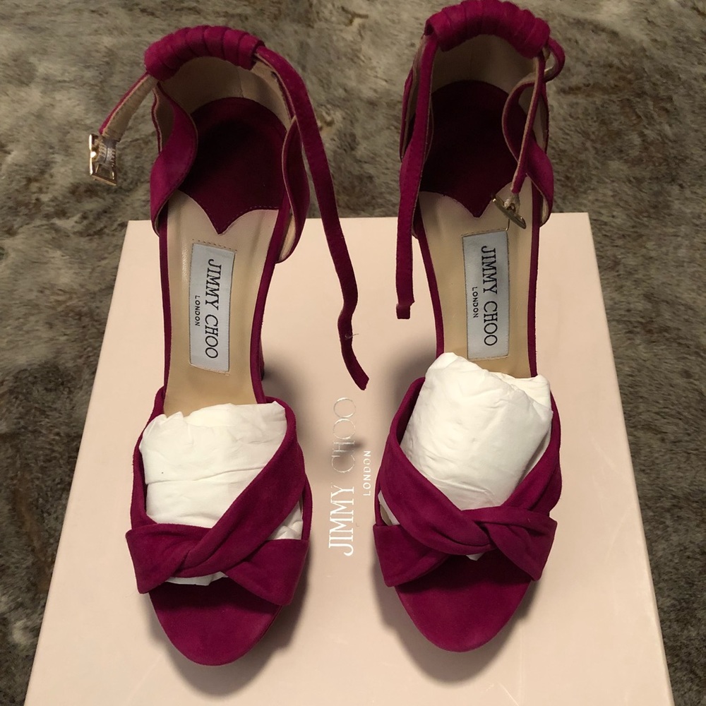 Jimmy Choo suede heels